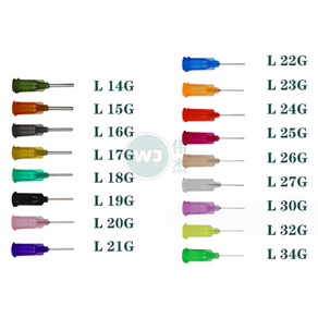 공업용 주사기바늘 플라스틱바늘 디스펜싱 접착제용 주사침 13G, 32G, 1개