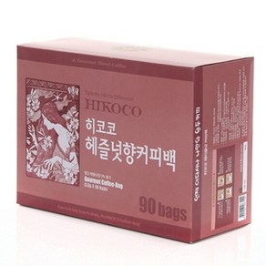 히코코 헤이즐넛향 원두커피티백 90개입, 1개, 3.8g