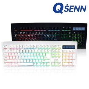 QSENN DT35 106 ABS 게이밍 유무선 기계식 키보드 풀윤활 가스켓 블랙 (하이무저소음바다소금), QSENN DT35 106 ABS 게이밍 기계식 키보드, (블랙), 큐센 DT35 106, 저소음 바다소금축