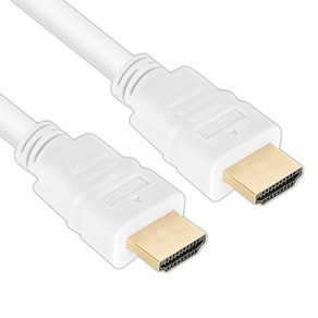 HDMI2.0 UHD 셋탑박스 LG노트북 스마트티비 모니터 노트북 연결케이블 흰색 화이트선 4K 삼성모니터 M5 M7 삼탠바이미, 2m, 1개