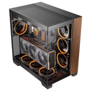 안텍 Antec C8 MESH 빅타워 컴퓨터 PC 케이스 (우드), 1개