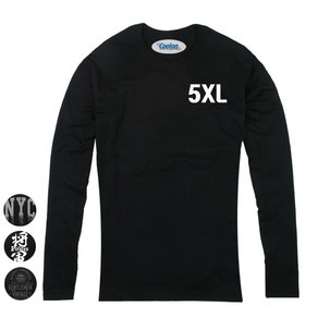 코코쉘 SIC 쿨론긴팔 자체생산 5XL 4XL 3XL 남자 빅사이즈 기능성 긴팔티