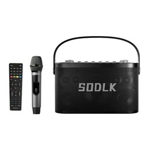 고출력 블루투스 스피커 휴대용 방수 야외용 SODLK S1271 PLUS 280W 헤비베이스 야외 가정 노래 HIFI 음질 USB 무선 마이크, 없음, 2) single micophone