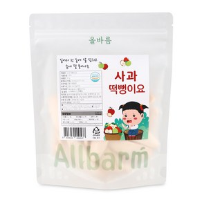 올바름 독도 쌀과자 종합상품, 사과떡뻥, 30g, 1개