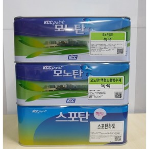 KCC페인트 스포탄 모노탄 방수용 우레탄페인트 하도 중도 상도 신나, 3.6L, 1개