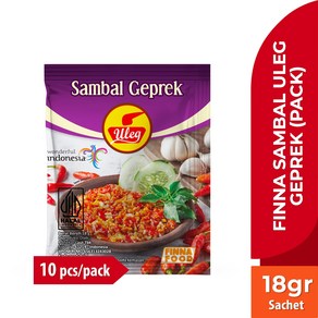 신제품 울렉 삼발 게프렉 핫소스 (Uleg Sambal Gepek), 1개, 18g