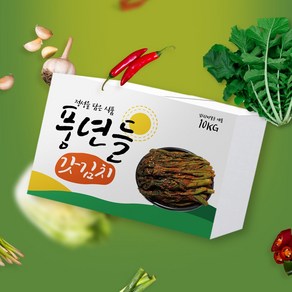 알싸하고 톡쏘는 맛있는 풍년들 갓김치 종이박스