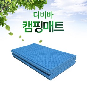 디비바 캠핑매트 중형 140x200 블루 (가방포함)