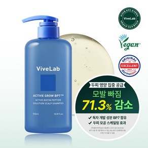 바이브랩 액티브 비오틴 펩타이드 솔루션 스칼프 샴푸 비오틴 탈모 샴푸, 1개, 550ml