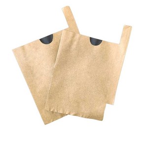 과수원 배봉지 과일 사과 식물 복숭아 해충 종이 싸개 보호 무화과, 15x18 단층 평구 노랑/검정 100개, 1개
