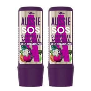 오지 AUSSIE SOS 3분 3minute 미라클 딥 트리트먼트 225ml 2개