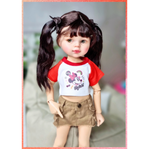 #파올라레이나 32cm( 미키 프리티 크롭티셔츠 )#USD 26cm #도리스돌 30cm #마구샵 #구체관절인형 #인형옷, 파올라레이나 32cm, 1개