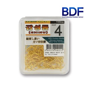 청룡조구 감성돔 금바늘 벌크 100pcs, 1개