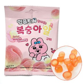 빤쮸토기 벗겨먹는 복숭아알 구미, 10개, 40g