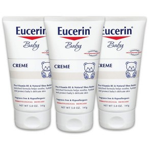 Eucerin Baby Cream 유세린 베이비 유아 크림 5oz(141g) 3팩