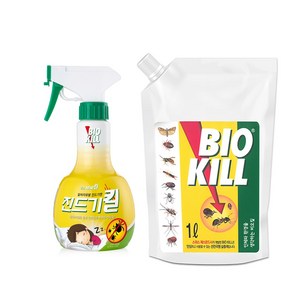 동성 비오킬 진드기킬 370ml +비오킬 1리터 살충제 먼지다듬이 베드버그 스프레이, 1개, 1개