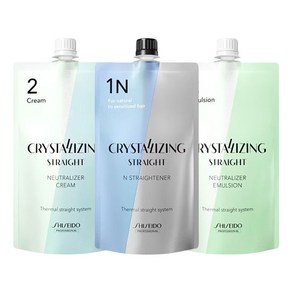 시세이도 프로페셔널 크리스탈라이징 알파H 스트레이트크림 N 일반 손상모용 1제 400ml + 2제 400ml