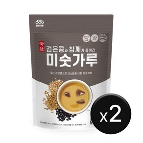 [엄마사랑] 검은콩 참깨 미숫가루 500g x 2개