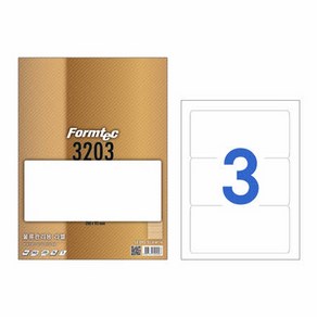 폼텍 폼텍 LQ-3203 레이저/잉크젯 라벨 20매, A4, 1개