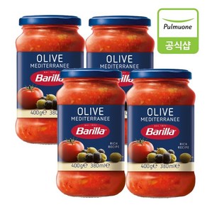 바릴라 올리브 스파게티 소스, 4개, 400g