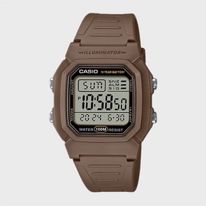 CASIO 카시오 W-800H-5A 디지털 군인시계 스포츠시계 브라운