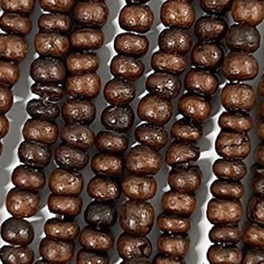 (주)아트인 라운드 우드 비즈(3mm), 브라운, 1개