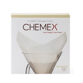 [카페뮤제오] Chemex 케멕스 사각 화이트 필터 FS-100, 1개