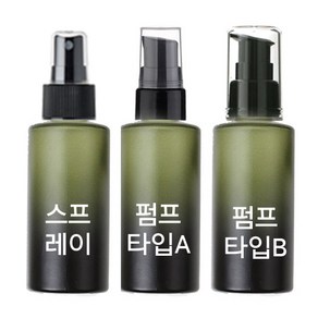 (50ml유리)화장품용기-스프레이 펌프용기(다크그린), 50ml-스프레이, 1개, 50ml-스프레이