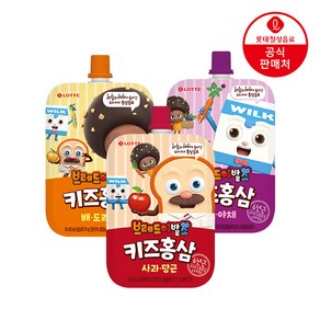 브레드이발소 키즈홍삼 100ml 파우치 20팩 (사과당근/포도야채/배도라지), 키즈홍삼 100ml 20팩 배도라지, 20개