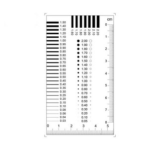 스케일측정 크랙게이지 자 비교 필름 진행 폭 라인 포인트 균열 얼룩 06-1, 1개