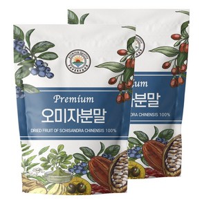 해나식품 오미자 분말 가루 국산, 300g, 2개