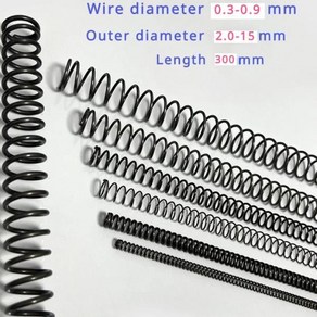 용수철 스틸 압축 와이어 직경 0.3-0.9mm 길이 2개