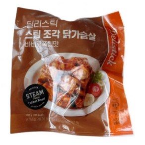 바르닭 딜리스틱 스팀 조각 닭가슴살 100g 5종 5팩, 딜리스틱스팀조각닭가슴살바비큐폭립맛5팩, 5개