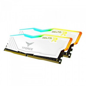 TeamGoup T-Foce DDR4 32G PC4-28800 CL18 Delta RGB 화이트 (16Gx2) 가넷, 1