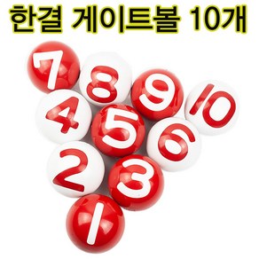 한결 게이트볼 공 경기용세트 1번-10번 게이트공 가방 10개세트상품