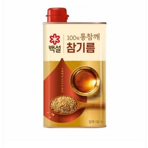 CJ 저온압착 백설 100퍼센트 통참깨 참기름 무침 볶음 샐러드 12개입, 6000ml, 1박스