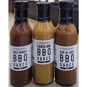 KOZLIK S 코즐릭스 BBQ SAUCE (메이플 위스키 캐롤리나 립비큐 / 3종 택1) 330ml (원산지 : 캐나다)