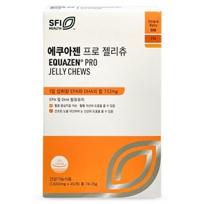 에쿠아젠 프로 젤리츄 감마리놀렌산 1650mg x 45개 EPA DHA 눈 혈행 개선 건강, 에쿠아젠 프로 젤리츄 감마리놀렌산 1650mg x 45, 1개, 74.25g