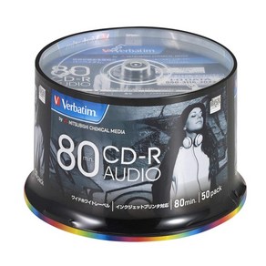 버바팀 Verbatim 음악용 공CD 50장 700MB 80분 오디오용 공시디 공씨디