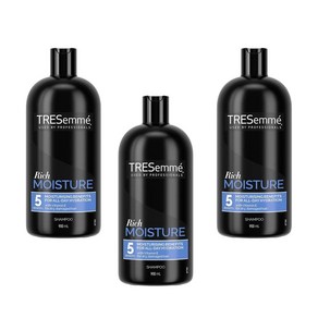 TRESemme 트레제메 리치 모이스처 비타민E 샴푸 900ml x3팩 손상모발용, 3개