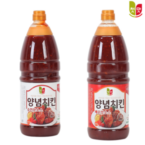 청우 양념 치킨 소스 1+1 순한맛+매운맛 2.1kg 유명 치킨집 그맛 그대로, 2개