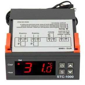 DC 12V 디지털 온도조절기 컨트롤러 제어기 STC-1000