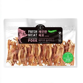 조이스픽 돼지귀 슬라이스 강아지 육포 350g, 돼지귀슬라이스, 1개