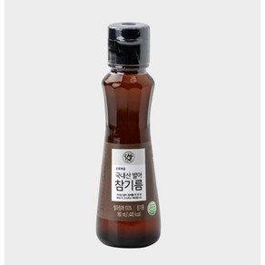 초록마을 국내산 참깨로 한번만 짠 참기름, 160ml, 1개