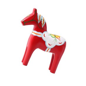 GHSHOP 스웨덴 달라 호스 동상 Dalecarlian Horse Statue 장식용 나무 달라 호스 장식품 홈 데코 입주 축하 선물