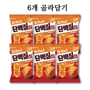 오리온 닥터유 단백질칩 버터구이오징어맛 60g 3 칠리살사맛 60g 3 (총6개), 1세트, 360g