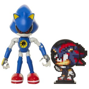 Sonic The Hedgehog 10.2cm(4인치) 너클 액션 피규어, 메탈 소닉