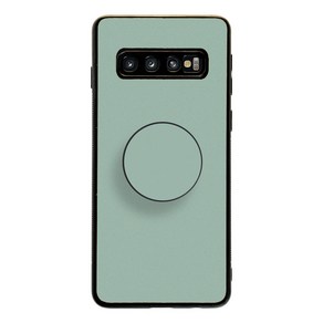 투유모바일 갤럭시 S10 4G LTE 34색 감성 컬러 범퍼 케이스 + 동일색상 손잡이톡 세트 G973