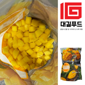 [대길푸드] 냉동 망고 다이스 1kg, 2개