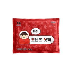 마이 프렌즈 중형 핫팩 100g 50매 hotpack 난로 캠핑 군인 군용 국산 야외 겨울 보온대 단체, 1개